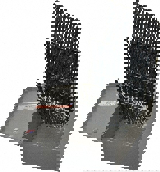 Drill Bit Set: Jobber Length Drill Bits, 29 Pc, 135 &deg;, High Speed Steel