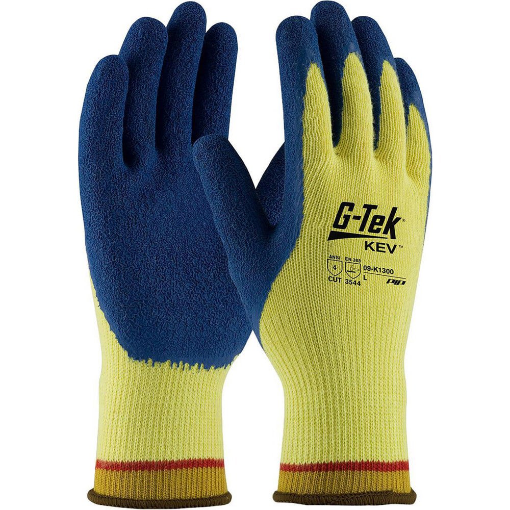 Cut & Abrasion-Resistant Gloves: PiP 09-K1300, Size 2X-Large, ANSI Cut A4, ANSI Puncture 0, Latex, Kevlar