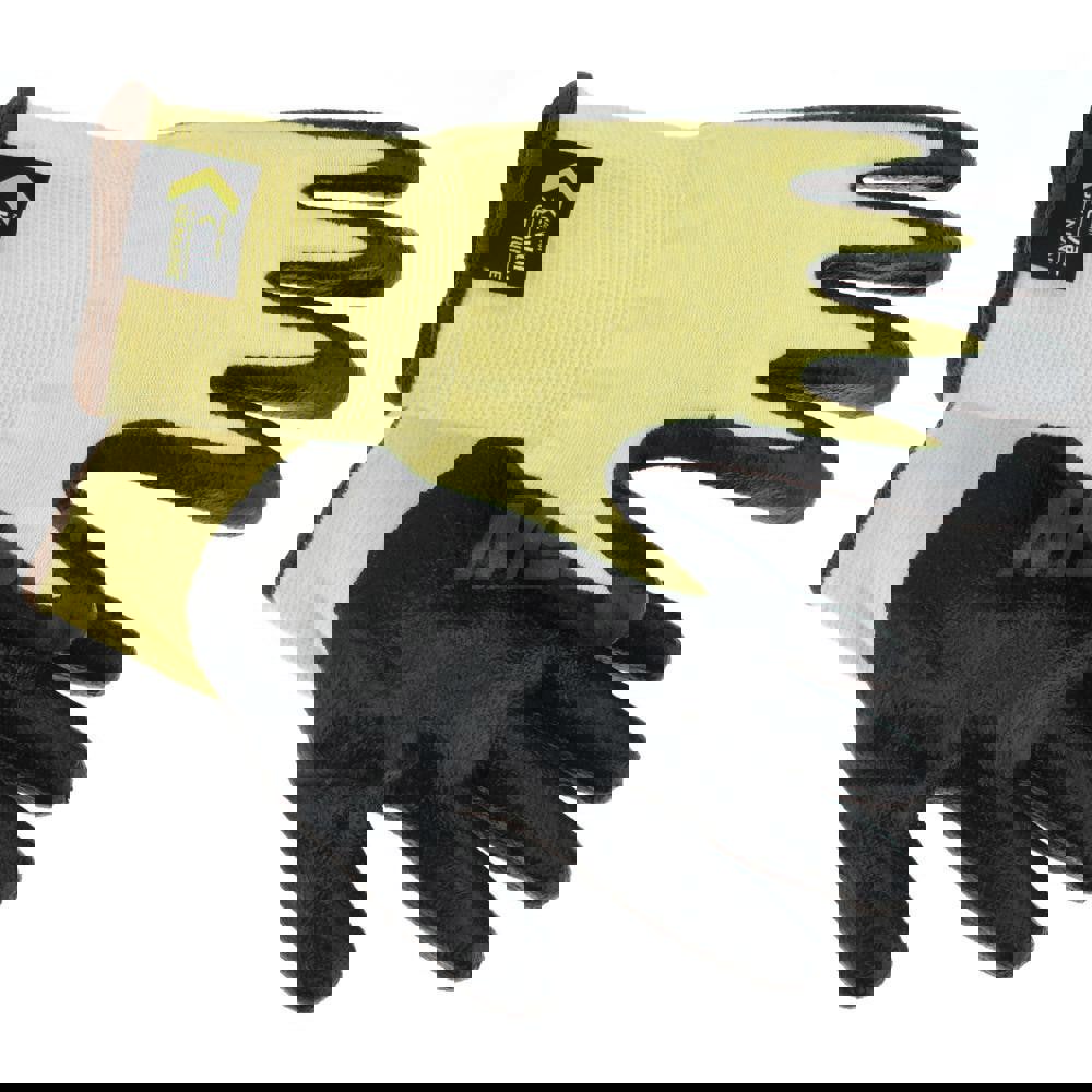 Cut-Resistant Gloves: PRO-SAFE G-Tek KEV, Size X-Small, ANSI Cut A2, ANSI Puncture 1, Nitrile, Kevlar