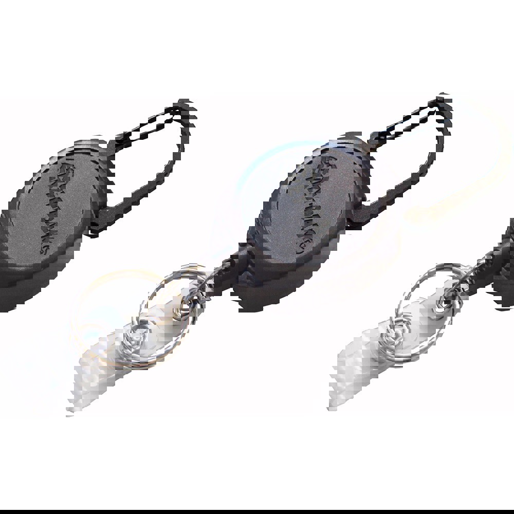 Key Control; Type: Retractable Key Chain & ID Holder ; Number of Keys: 5 ; Color: Black ; Width (Inch): 3/4 ; UNSPSC Code: 46171500