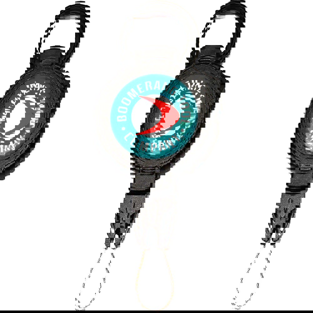 Retractable Key Rings & Gear Tethers; Type: Retractable Gear Tether ; Style: Carabiner ; Interchangeable: Yes ; Extended Length (Inch): 48 ; Color: Black ; Material: Polycarbonate (Housing); Aramid Fiber