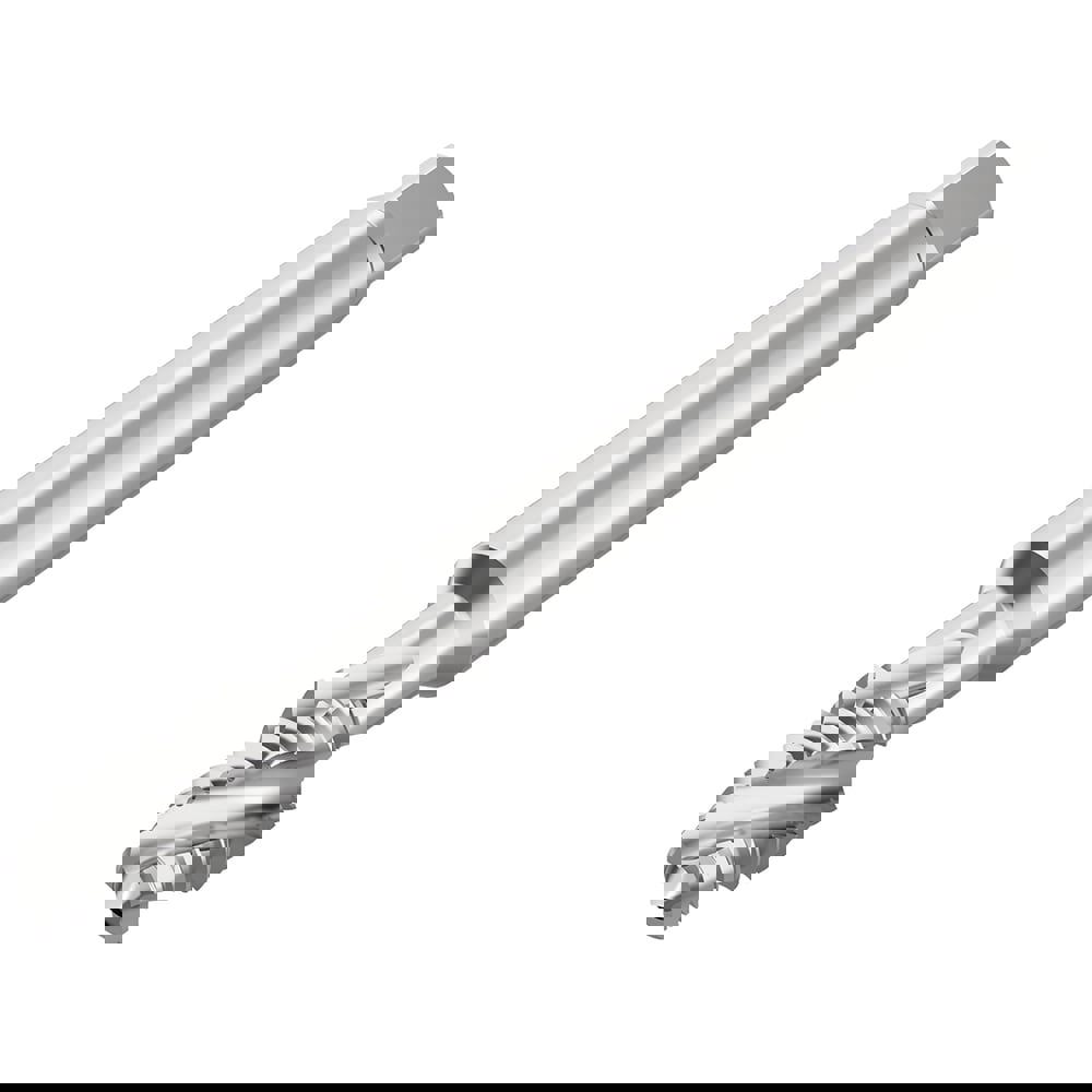 Spiral Flute Tap: #2-56 UNC, 3 Flutes, Modified Bottoming, 2B Class of Fit, HSS-E-PM, Bright/Uncoated