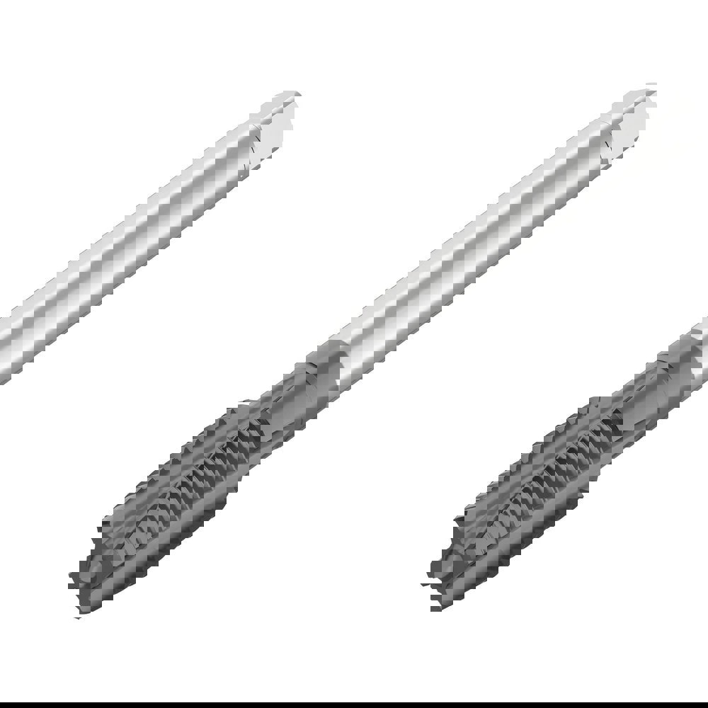 Spiral Point Tap: M16x2 Metric, 4 Flutes, Plug Chamfer, 6HX Class of Fit, High-Speed Steel-E-PM, AlCrN Coated