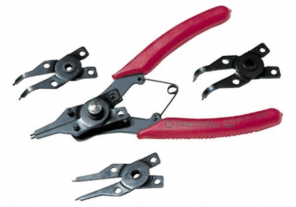 Plier Set: 5 Pc, Snap Ring Pliers