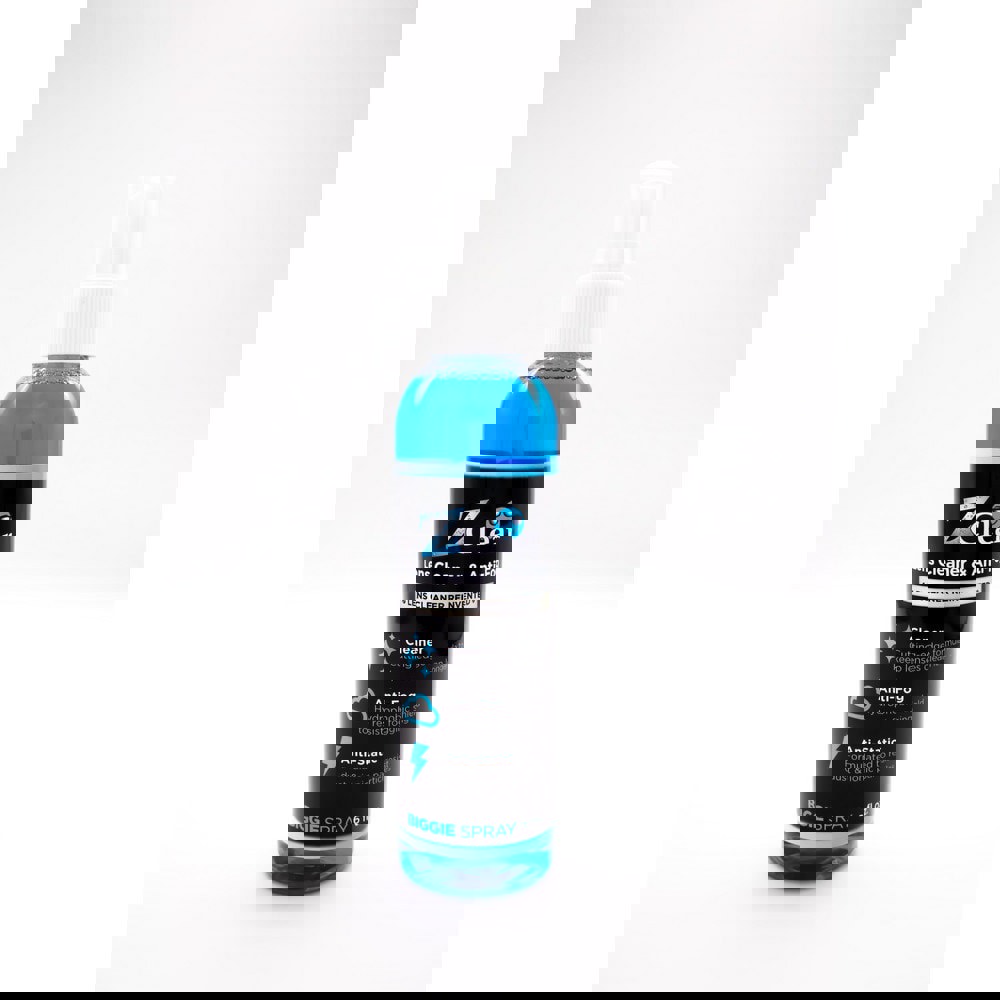 The 6 oz Biggie anti-fog spray bottle is the lowest price per ounce. It averages to last up to four years with over 1000 cleanings. This anti-fog glasses cleaner is free of alcohol, ammonia, and abrasives. Its ease of use is perfect for anti-fog glasses,