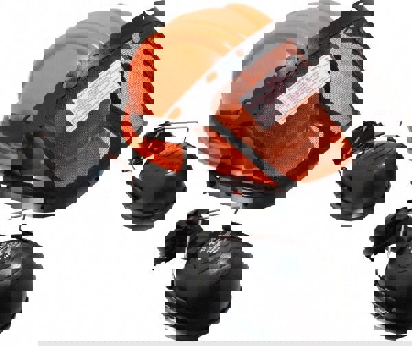 Hard Hat & Mesh Screen with Muffs: