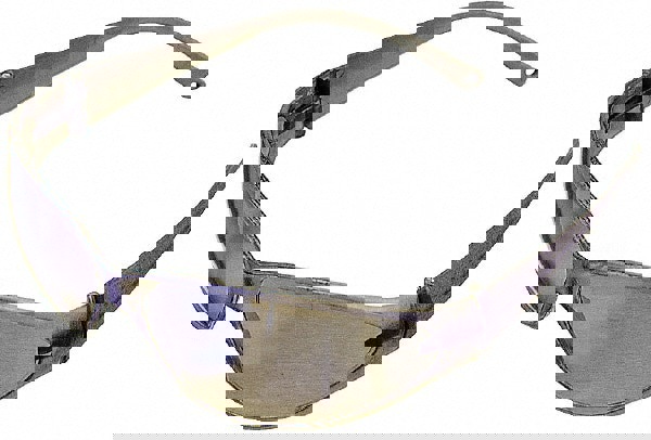 Safety Glass: Scratch-Resistant, Polycarbonate, Blue Lenses, Full-Framed, UV Protection