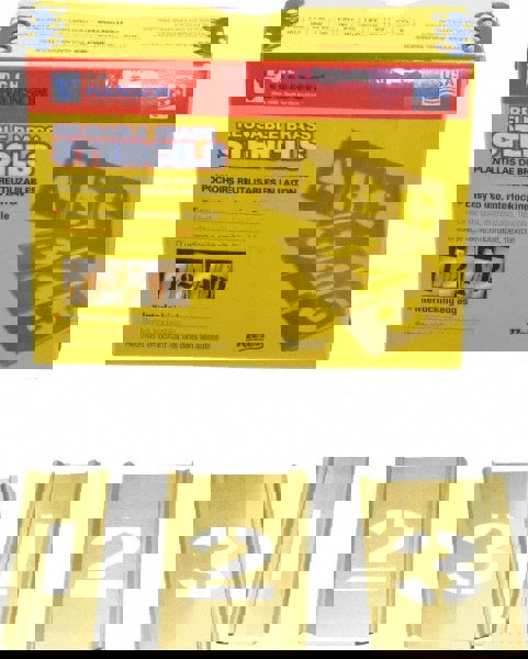 15 Piece, 1 Inch Character Size, Brass Stencil