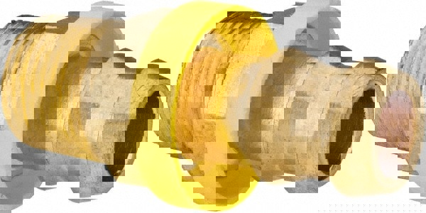 Barbed Push-On Hose Male Connector: 3/8-18 NPT, Brass, 1/2