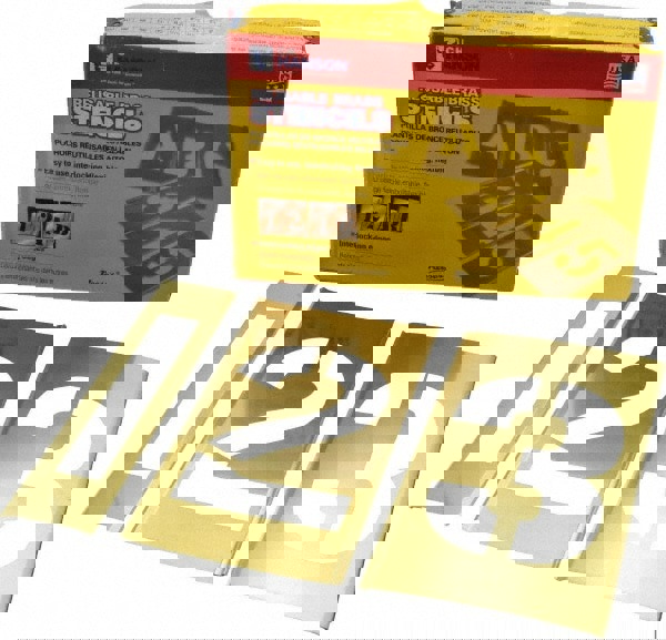 15 Piece, 4 Inch Character Size, Brass Stencil