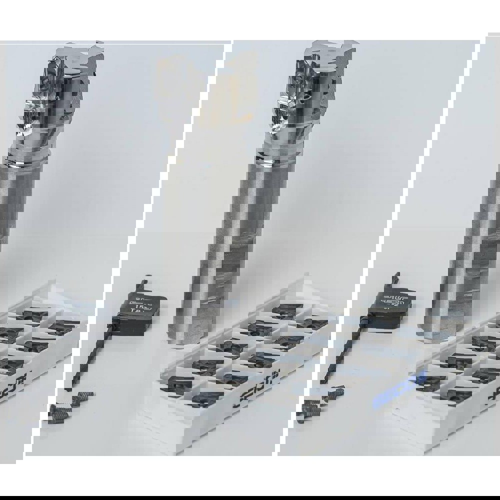 Indexable Square-Shoulder End Mill: 13PC DBLETURBO161.50P, 1-1/2