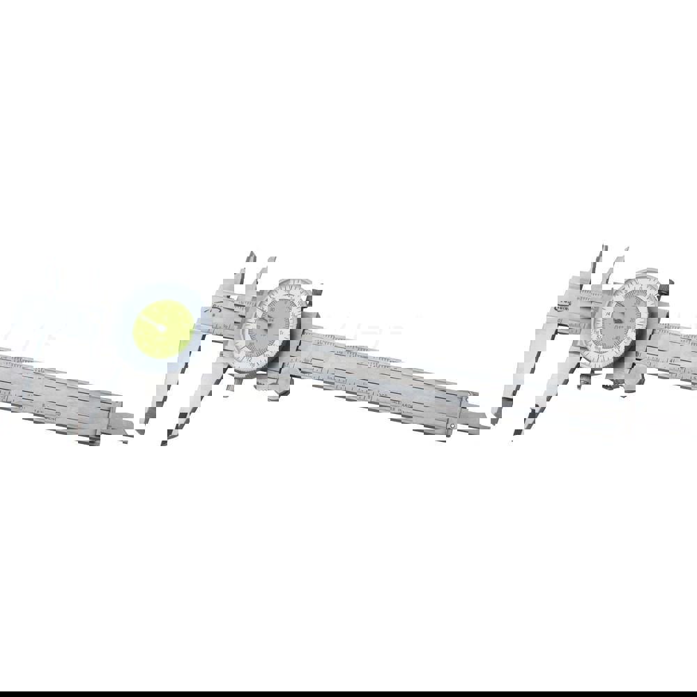 Dial Caliper: 6'' Range, 0.001'' Graduation, 0.1'' per Revolution