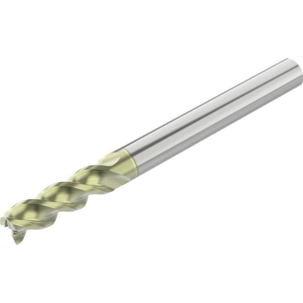 Square End Mill: 4 mm Dia, 12 mm LOC, 3 Flutes, Solid Carbide