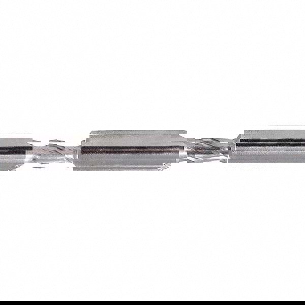 Square End Mill: 1/8'' Dia, 3/8'' LOC, 3/8'' Shank Dia, 2-5/16'' OAL, 2 Flutes, Cobalt