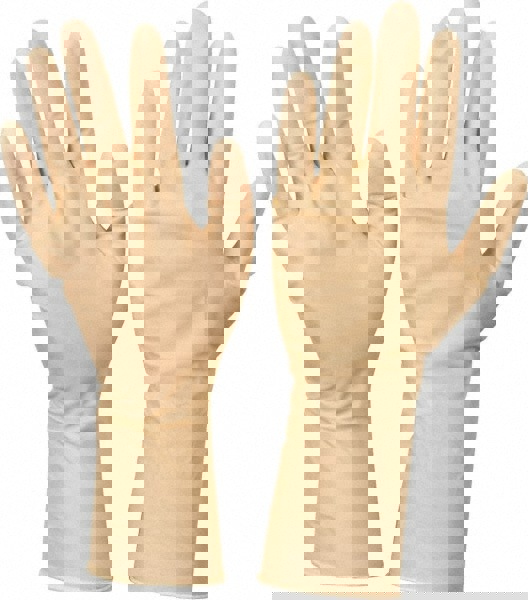 Disposable Gloves: Medium, 5 mil Thick, Latex, Cleanroom Grade