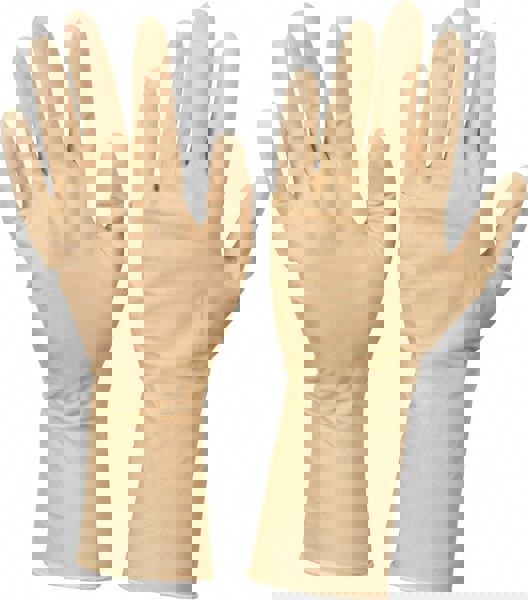 Disposable Gloves: X-Large, 5 mil Thick, Latex, Cleanroom Grade