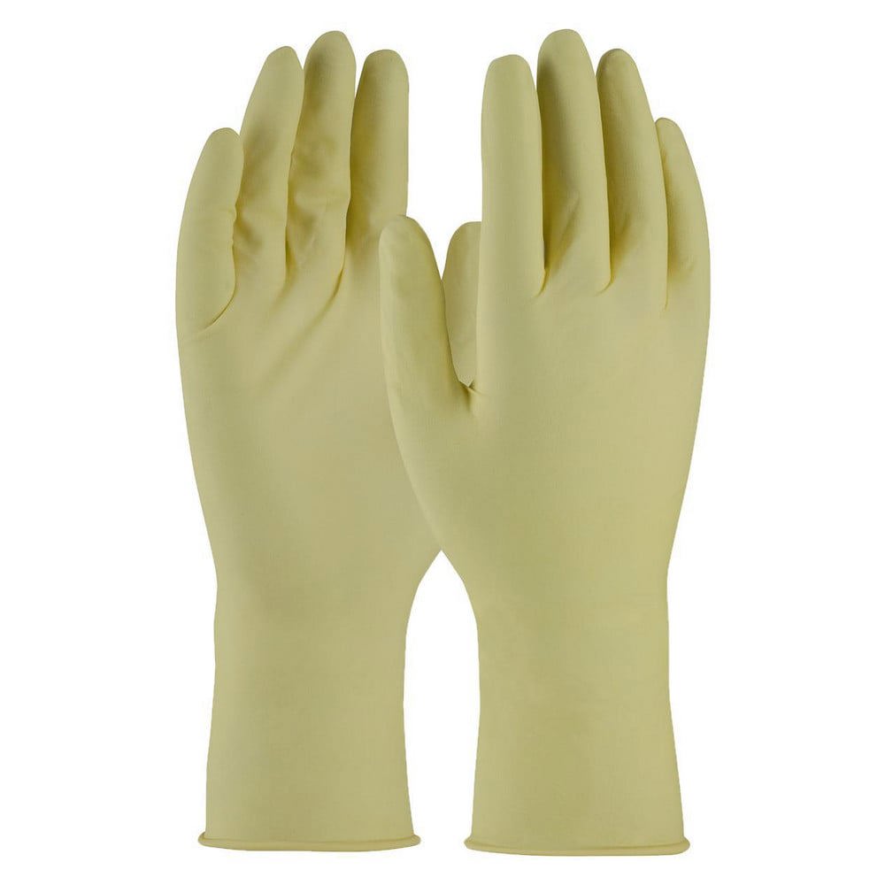 Disposable Gloves: Large, 7 mil Thick, Latex, Cleanroom Grade