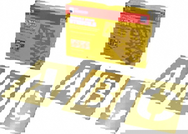 33 Piece, 4 Inch Character Size, Brass Stencil