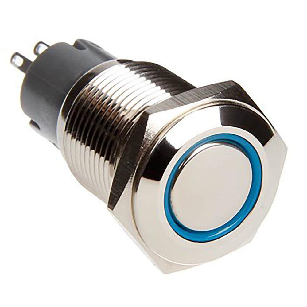 Automotive Switches; Switch Type: Flush Mount Anti-Vandal Switch ; Number Of Connections: 4 ; Sequence: On-Off ; Amperage: 15 A ; Voltage: 12 VDC ; Color: Blue