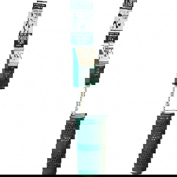 Pet Waste Stations; Container Shape: Rectangle ; Overall Height Range (Feet): 4' - 8' ; Waste Container Width/Diameter (Inch): 13 ; Waste Container Capacity: 10 Gal