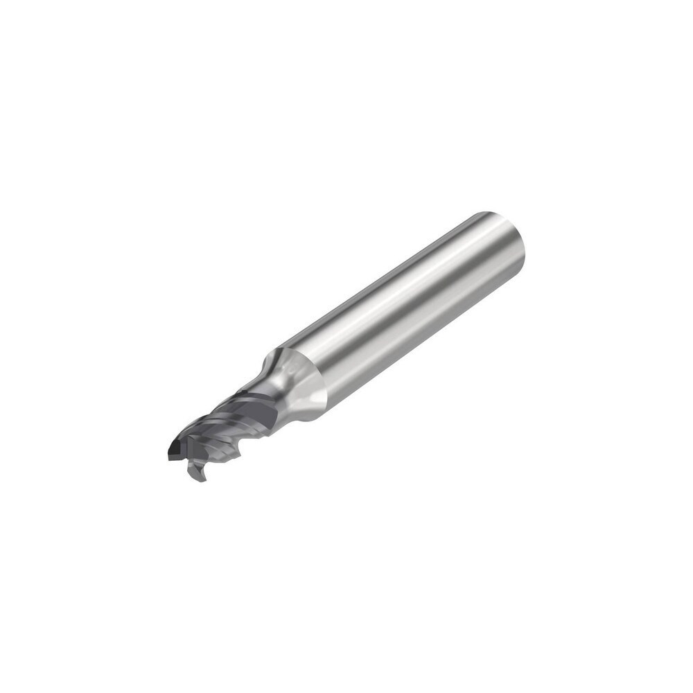Corner Radius End Mill: 4.5 mm Dia, 6 mm LOC, 3 Flutes, Solid Carbide