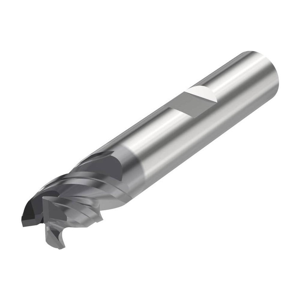 Corner Radius End Mill: 10 mm Dia, 13 mm LOC, 3 Flutes, Solid Carbide