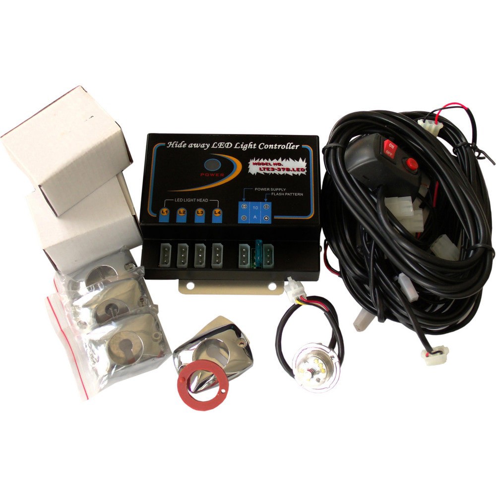 Strobe & Flashing Lights; Light Type: Strobe ; Lens Color: Clear; Amber ; Lens Material: Polycarbonate ; Lamp Type: LED ; Mount Type: Universal ; Voltage: 12V