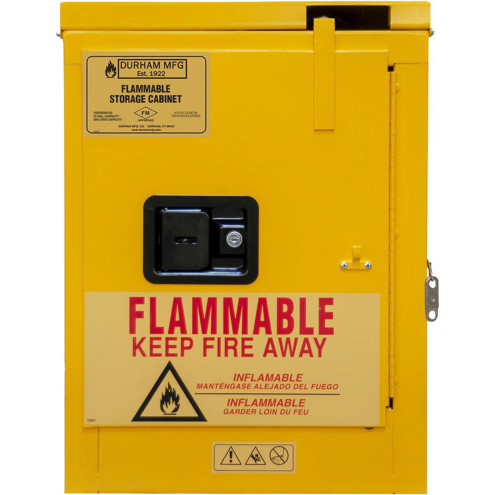 Safety Cabinets; Door Type: Self Closing ; Mount Type: Benchtop ; Hazardous Chemical Type: Non-Combustible ; Cabinet Style: Standard; Double Wall ; Adjustable Shelves: Yes ; Shelf Depth (Fractional Inch): 13-5/8