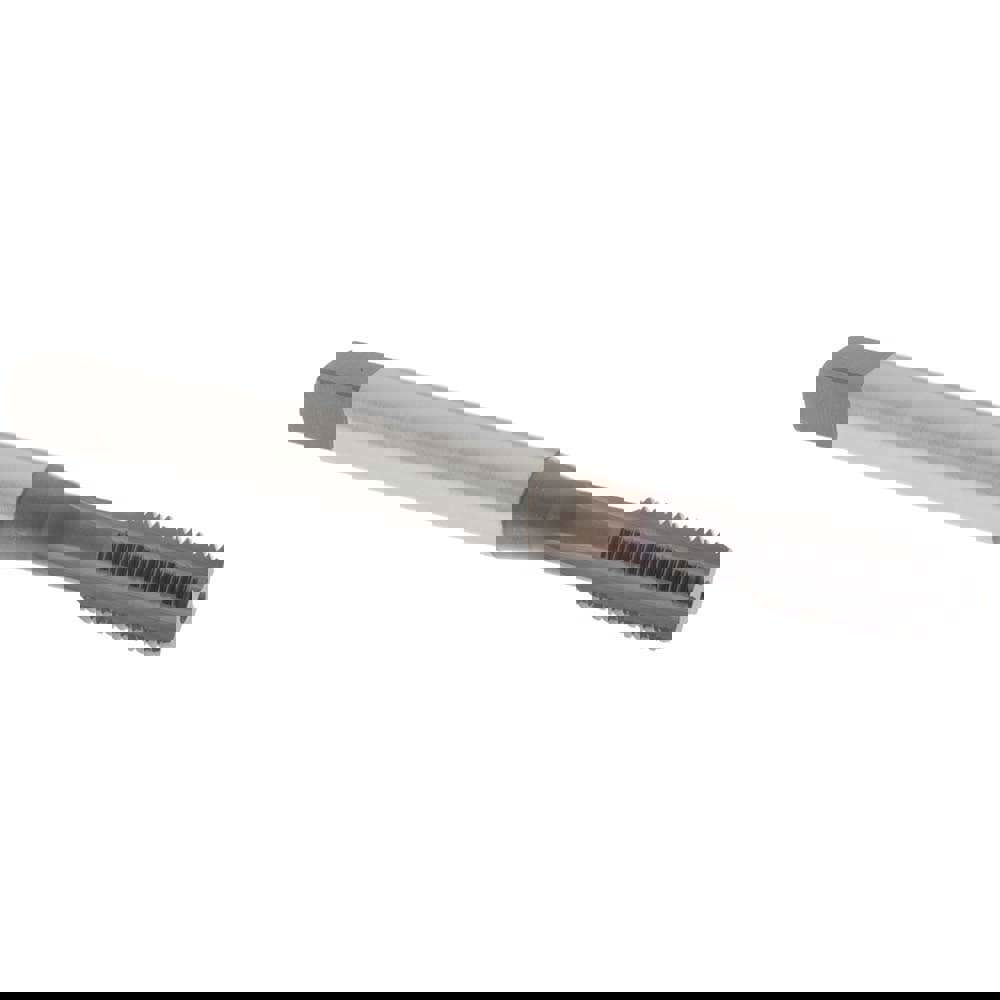 Straight Flute Tap: 3/8-24 UNF, 4 Flutes, Bottoming, 3B Class of Fit, Powdered Metal, TiCN Coated