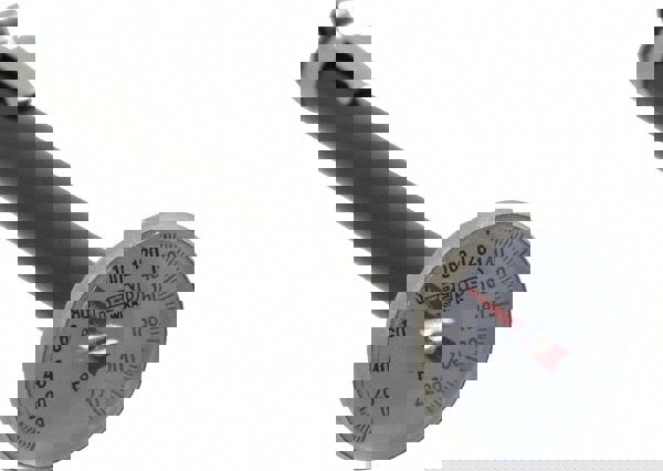 Bimetal Dial Thermometer: 0 to 220 &deg; F