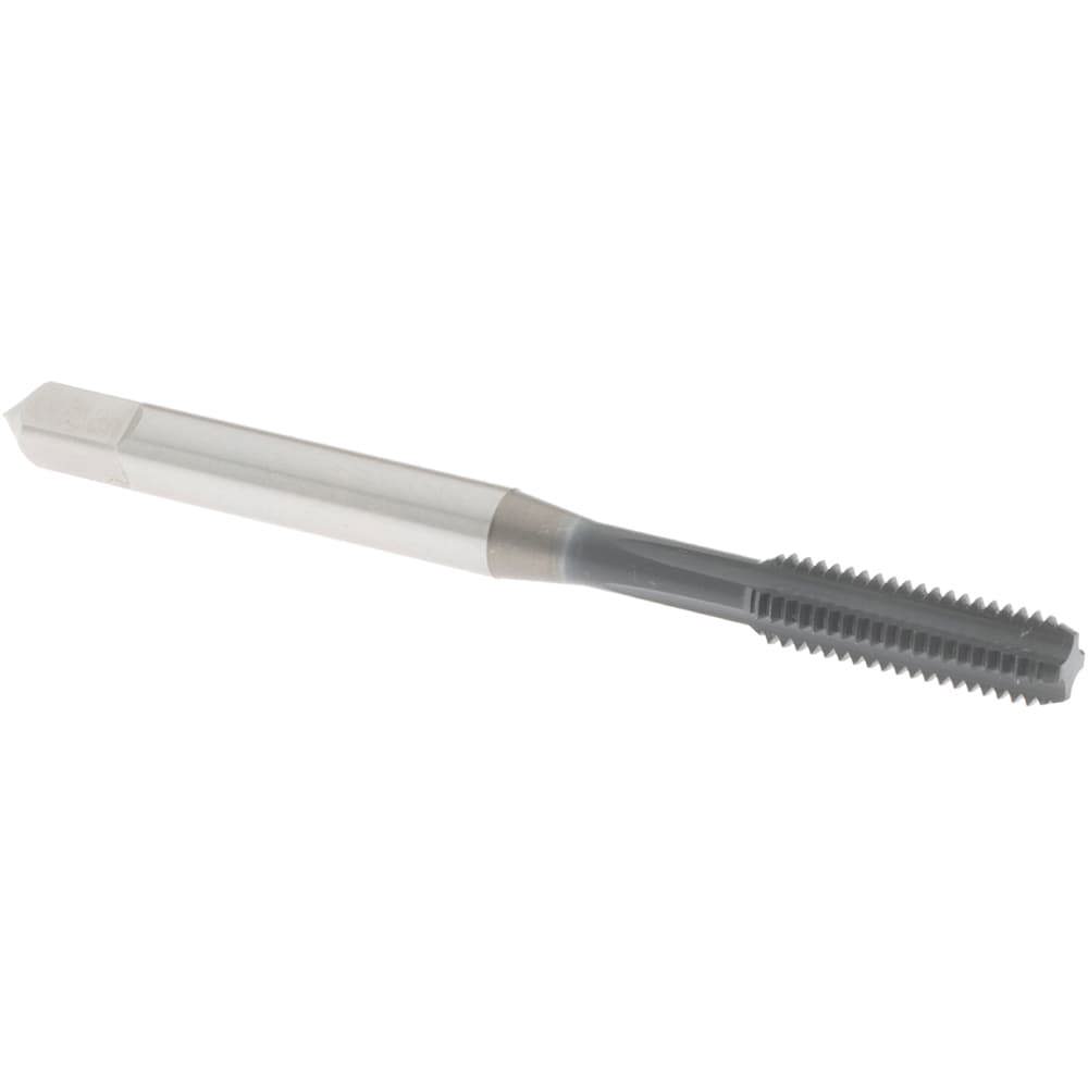 Straight Flute Tap: #10-32 UNF, 4 Flute, Bottoming Chamfer, High-Speed Steel