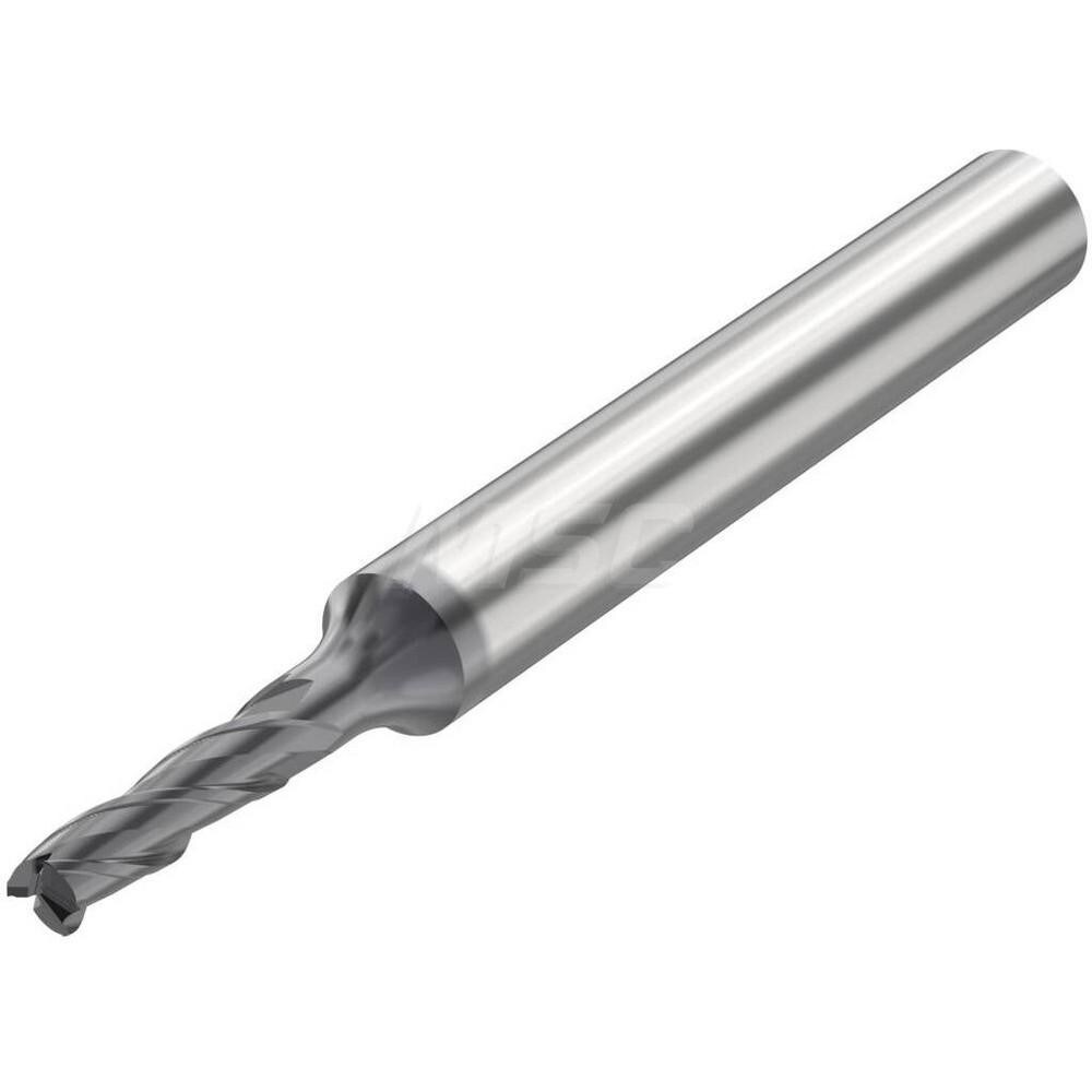 Corner Chamfer End Mill: 3.00 mm Dia, 10.00 mm LOC, 3 Flute, Solid Carbide