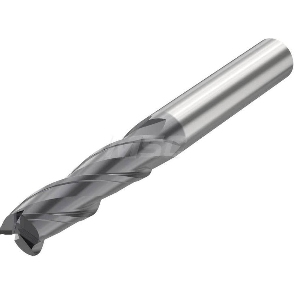 Corner Radius End Mill: 8 mm Dia, 28 mm LOC, 3 Flutes, Solid Carbide