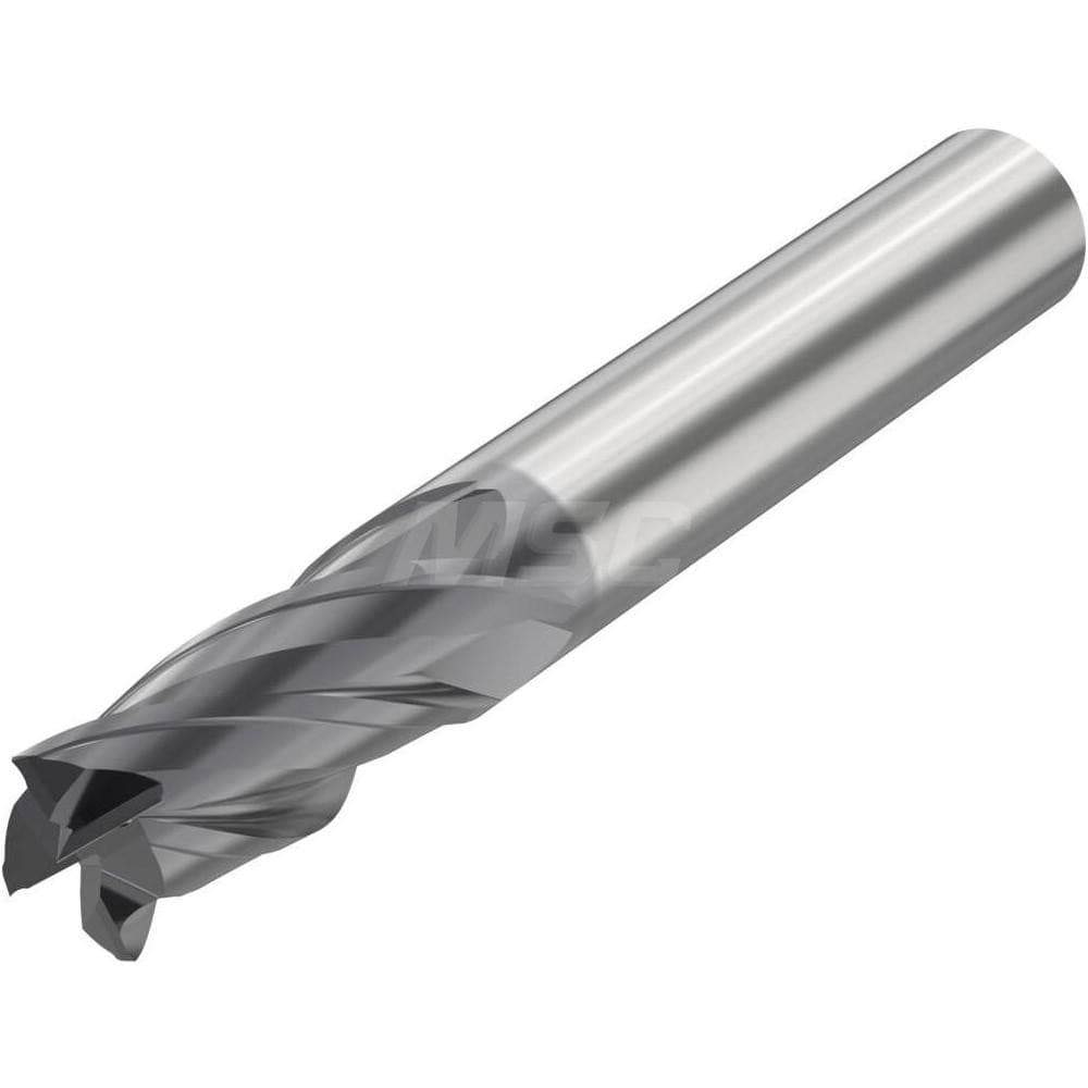 Corner Radius End Mill: 25 mm Dia, 40 mm LOC, 4 Flutes, Solid Carbide