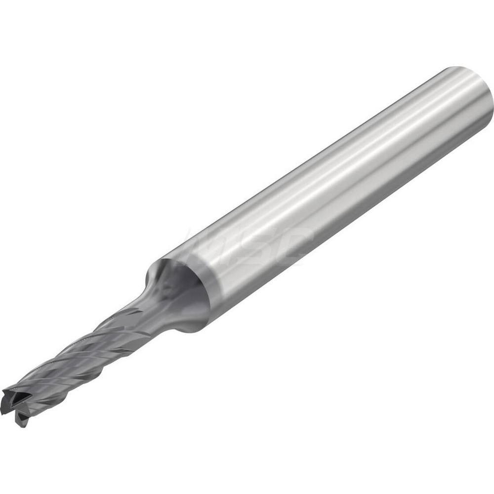 Corner Chamfer End Mill: 3.00 mm Dia, 10.00 mm LOC, 4 Flute, Solid Carbide