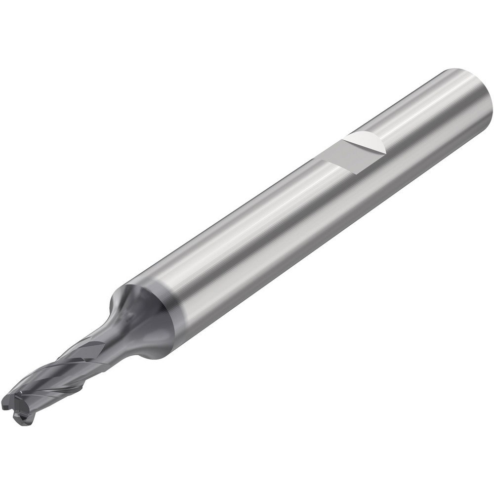 Corner Radius End Mill: 5 mm Dia, 10 mm LOC, 0.5 mm Radius, 3 Flutes, Solid Carbide