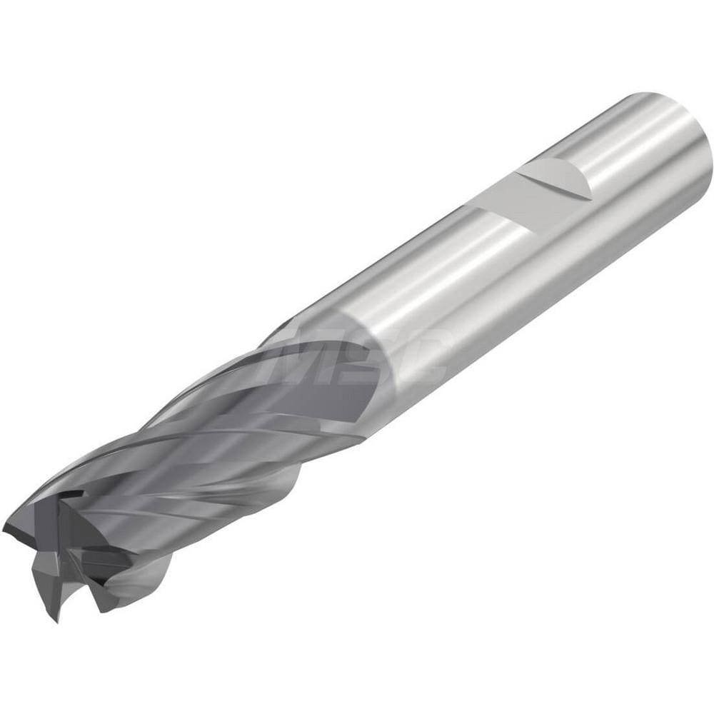 Corner Radius End Mill: 20 mm Dia, 35 mm LOC, 4 Flutes, Solid Carbide