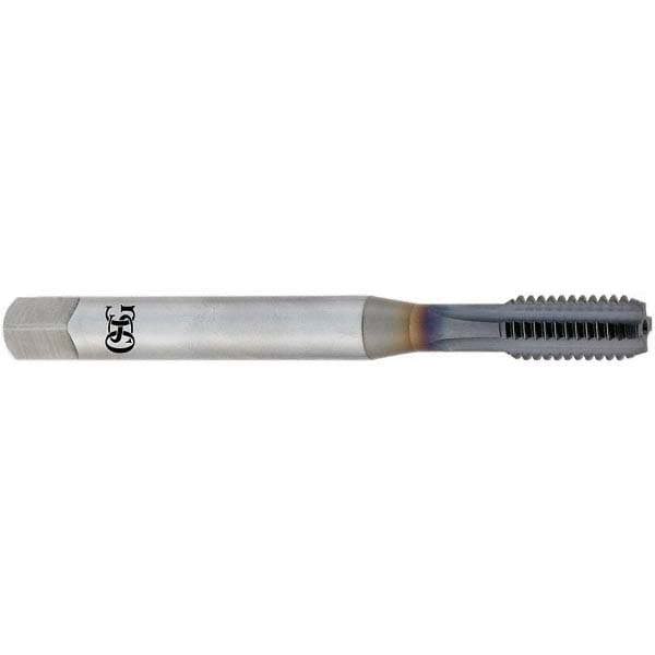 Straight Flute Tap: 3/8-16 UNC, 4 Flutes, Bottoming, 2B Class of Fit, Powdered Metal, TiCN Coated
