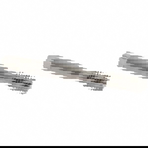 Straight Flute Tap: 1/4-20 UNC, 4 Flute, Bottoming Chamfer, 2B Class of Fit, Solid Carbide, Bright/Uncoated Finish