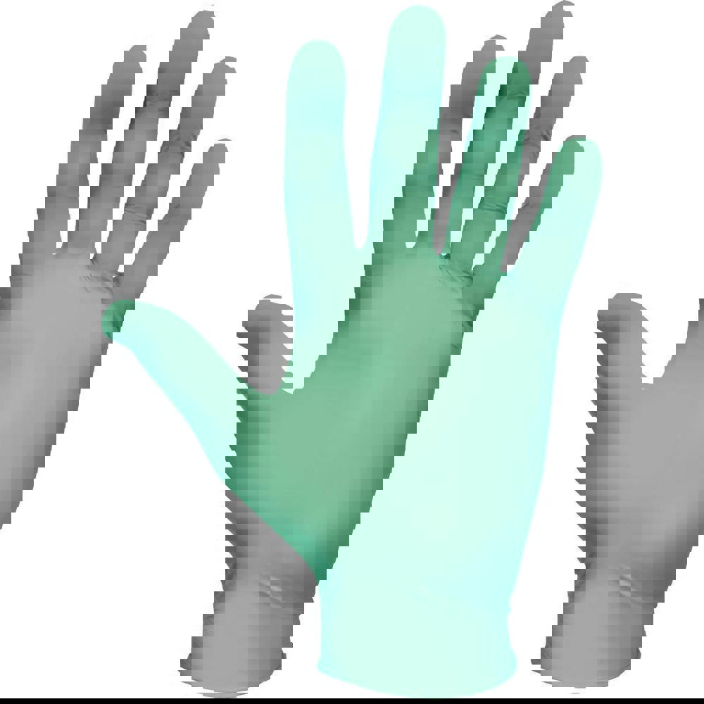 Disposable Glove: Size Medium, 5.0 mil, Latex Coated, Latex, General Purpose Grade, Powdered