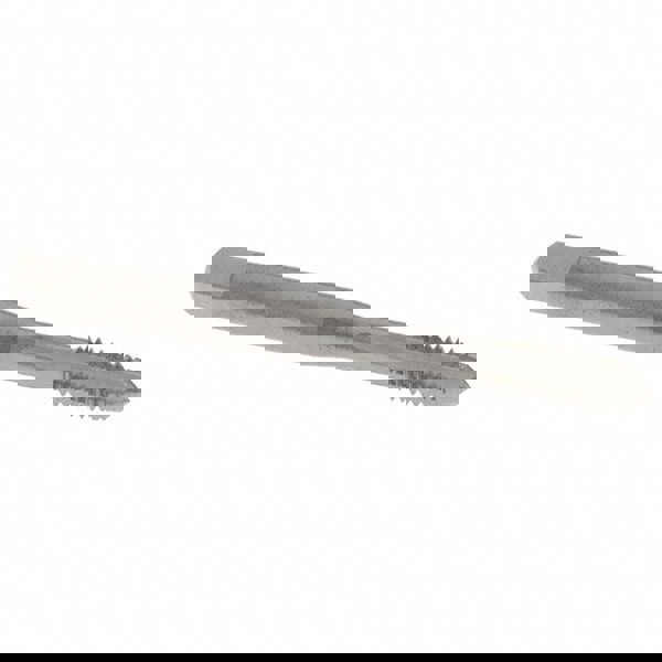 Straight Flute Tap: M6x1.00 Metric Coarse, 4 Flutes, Plug, 6H Class of Fit, Solid Carbide, Bright/Uncoated