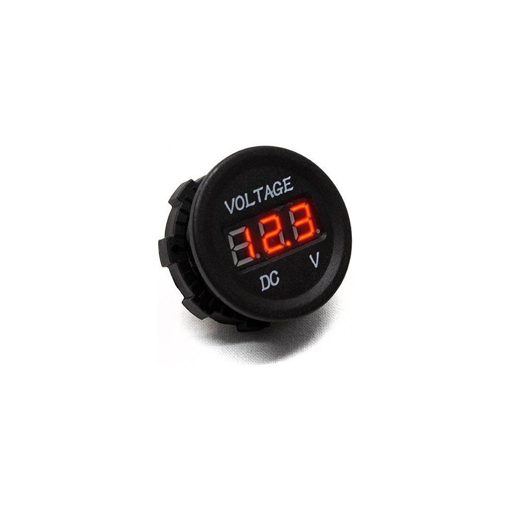 Automotive Replacement Parts; Application: Single Source Socket Style Voltmeter (Red)