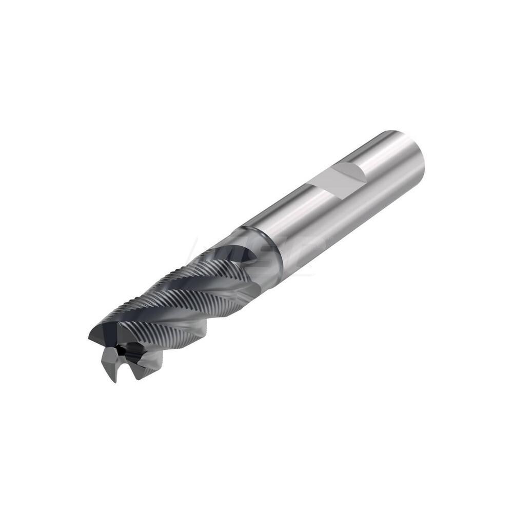 Corner Radius End Mill: 6 mm Dia, 13 mm LOC, 0.2 mm Radius, 4 Flutes, Solid Carbide