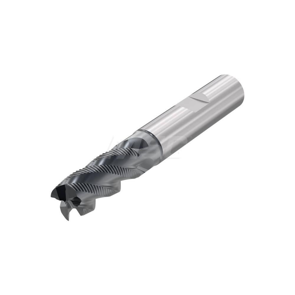 Corner Radius End Mill: 25 mm Dia, 45 mm LOC, 0.4 mm Radius, 4 Flutes, Solid Carbide