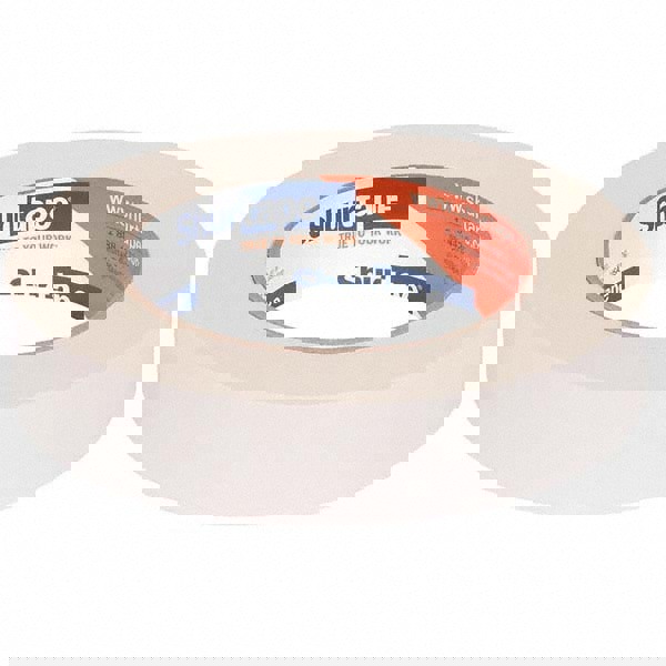 Natural Double-Sided Paper Tape: 24 mm Wide, 33 m Long, 5 mil Thick, Rubber Adhesive