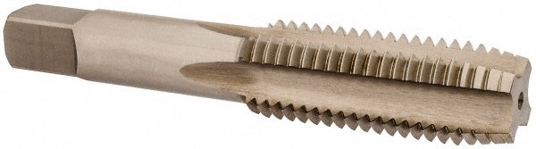 Straight Flute Tap: 3/4-10 UNC, 4 Flute, Plug Chamfer, High-Speed Steel, Bright/Uncoated Finish