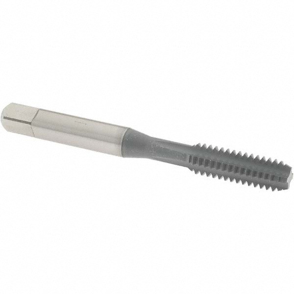 Straight Flute Tap: 1/4-20 UNC, 4 Flute, Bottoming Chamfer, High-Speed Steel