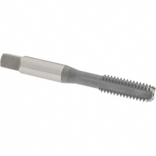 Straight Flute Tap: 5/16-18 UNC, 4 Flute, Bottoming Chamfer, High-Speed Steel
