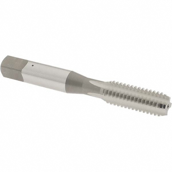 Straight Flute Tap: 3/8-16 UNC, 4 Flute, Bottoming Chamfer, High-Speed Steel, Bright/Uncoated Finish