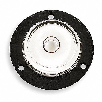 1-7/16 Inch Base Diameter x 0.25 Inch Overall Height, 1 Circle, Plastic Bull's Eye Circular Level